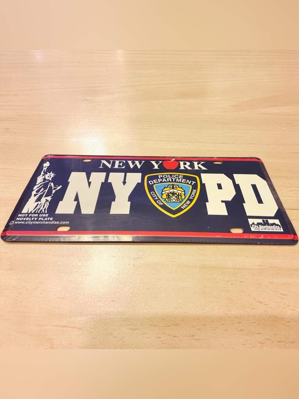 🚨NYPD Novelty License Plate - Blue🗽